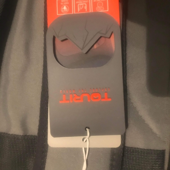 NEW - NEVER USED TOURIT INSULATED COOLER BACKPACK w/4x VAPOR ICE PACK (GRAY) - Picture 3 of 4